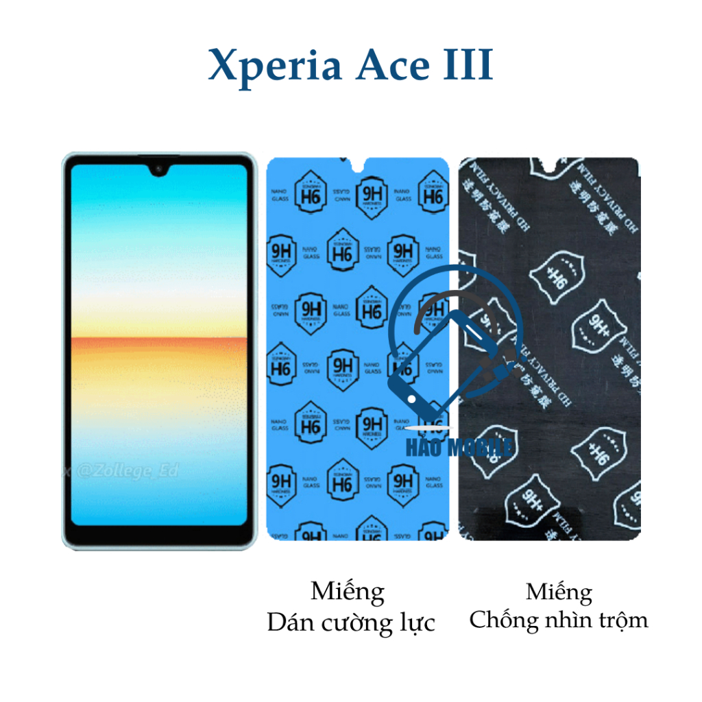 Dán cường lực dẻo nano Sony Xperia Ace 3 trong suốt và chống nhìn trộm