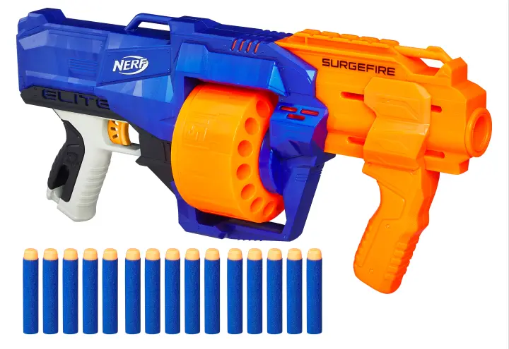 Nerf SurgeFire Elite Blaster -- 15-Dart 