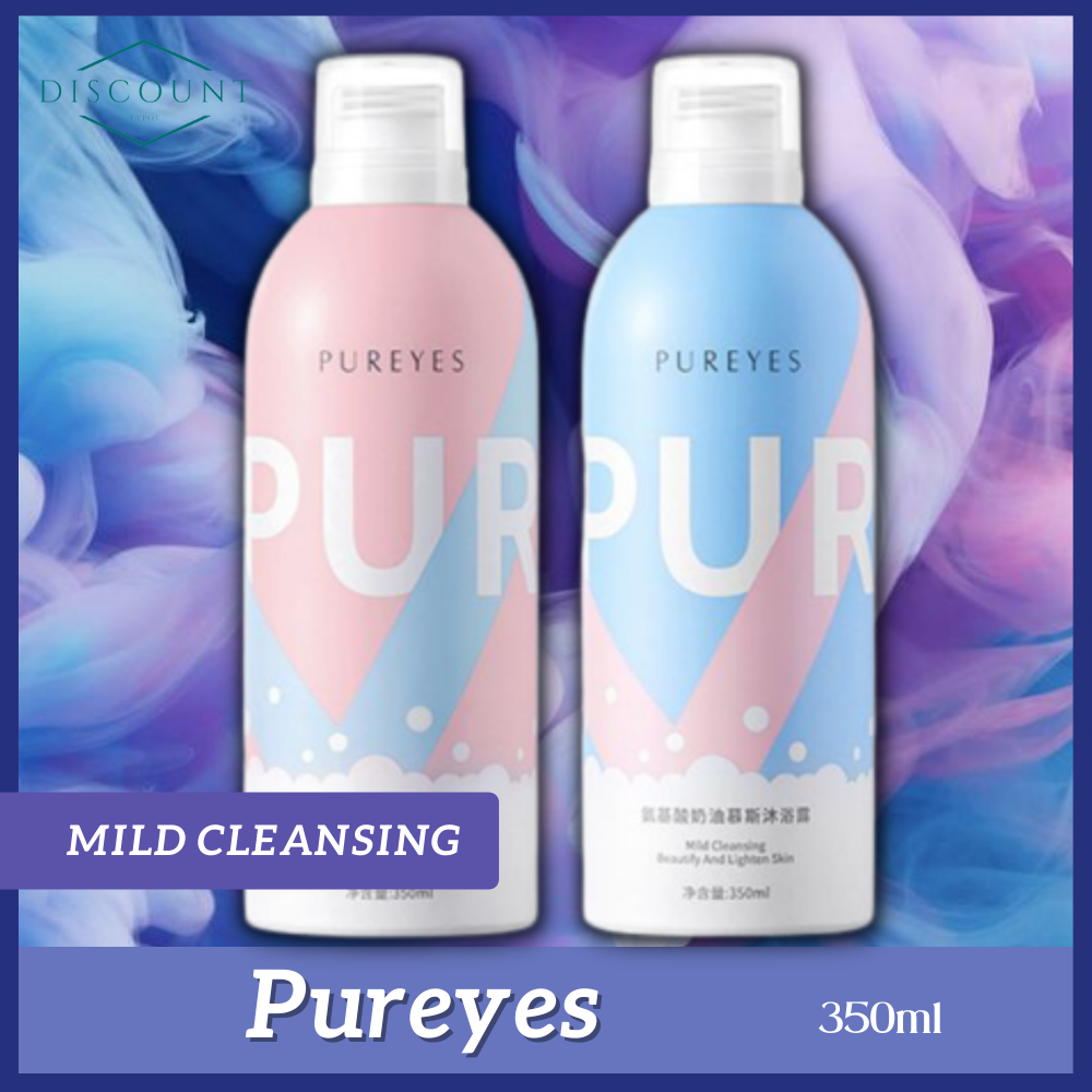 Pureyes Amino Acid Cream Mousse Shower Gel Whitening Perfume Body Wash
