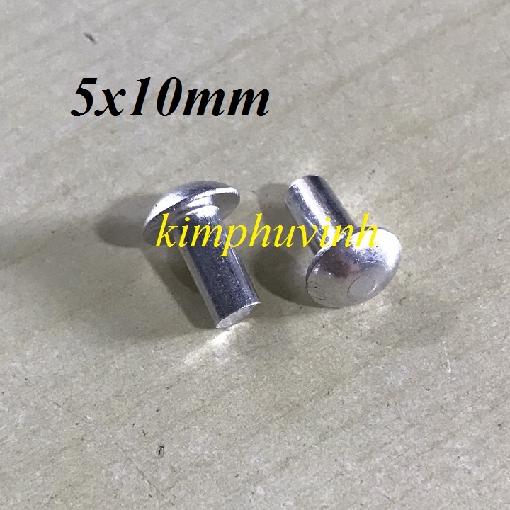 50 con - 5x10mm đinh tán nhôm - rive tán nhôm - rive nhôm