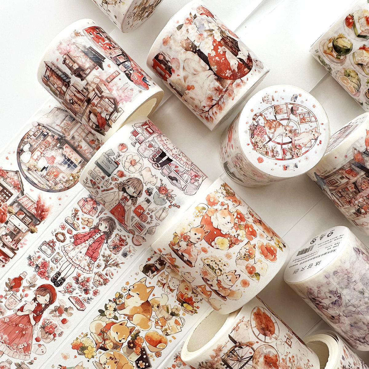 %E3%80%90The%20Quiet%20Page%E3%80%91Cute%20Girl's%20Daily%20Life%20Masking%20Washi%20Tape%20Kawaii%20Cat%20Dog%20Decorative%20Adhesive%20Material%20Sticker%20Diy%20Label%20Album%20Diary%20Scrapbooking%20-%20Image%205