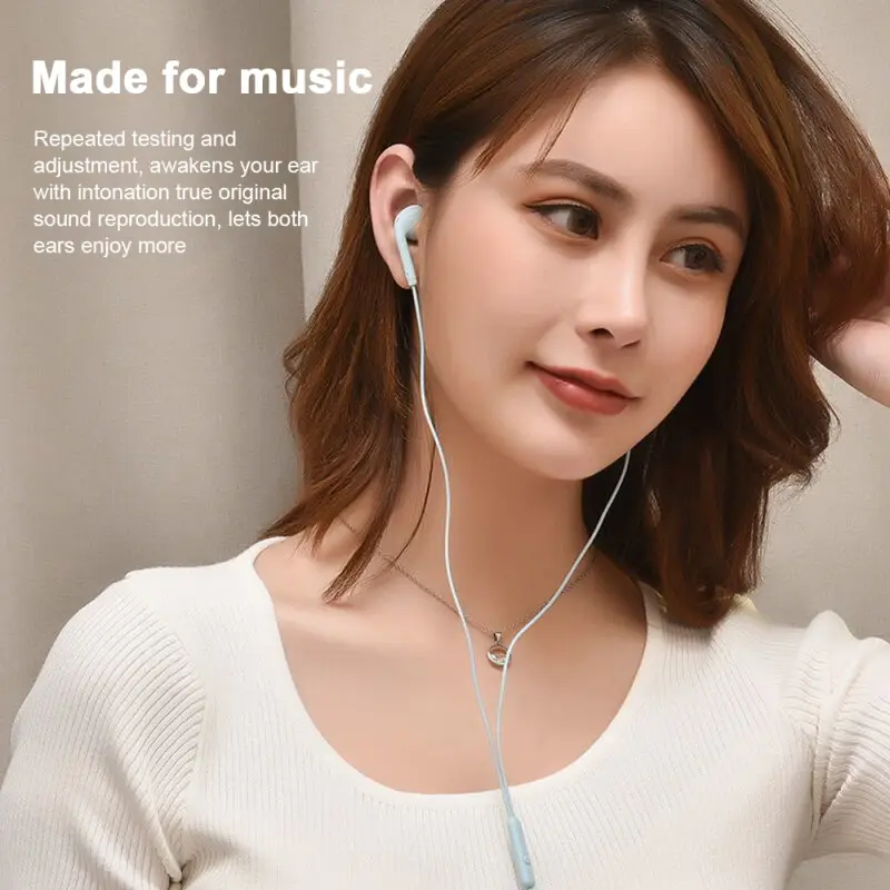 ภาพสินค้าIn-Ear หูฟังอินเอียร์ แบบมีสาย กีฬาหูฟังแบบมีสาย Super Bass 3.5 มม. สำหรับเล่นกีฬา ควบคุมสายสนทนา ไมโครโฟนชัด สำหรับ iPhone H SAMSUNG OPPO VIVO Xiaomi Realme จากร้าน ELECTERIQ POWER บน Lazada ภาพที่ 8