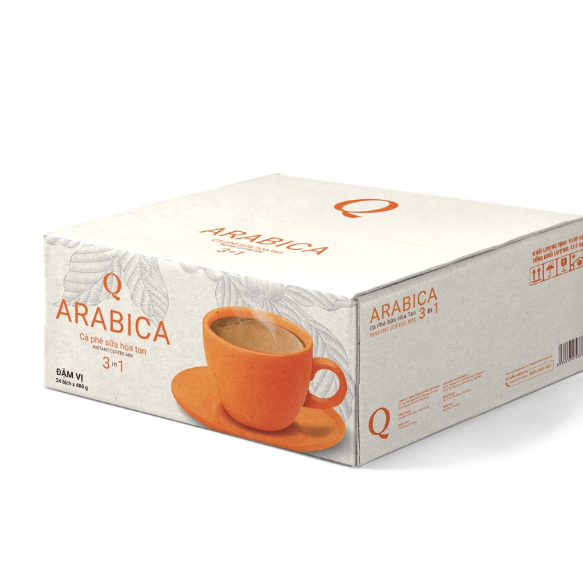 CÀ PHÊ ARABICA HÒA TAN 3 IN 1- 1 BỊCH 24 GÓI