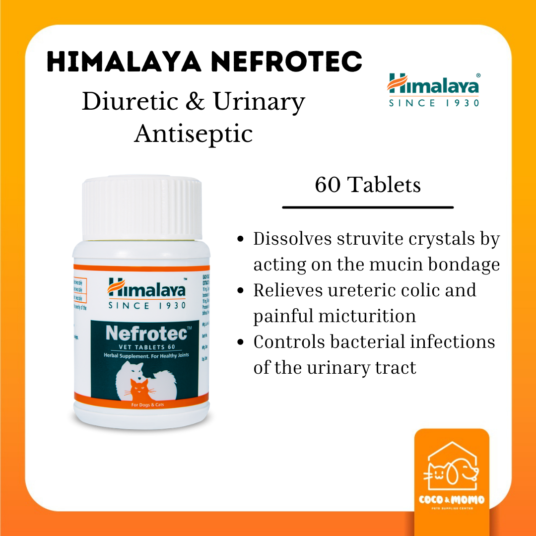 Himalaya Nefrotec 60 Tablets For Dog Cat Urinary and Kidney Support repairing serum Lazada