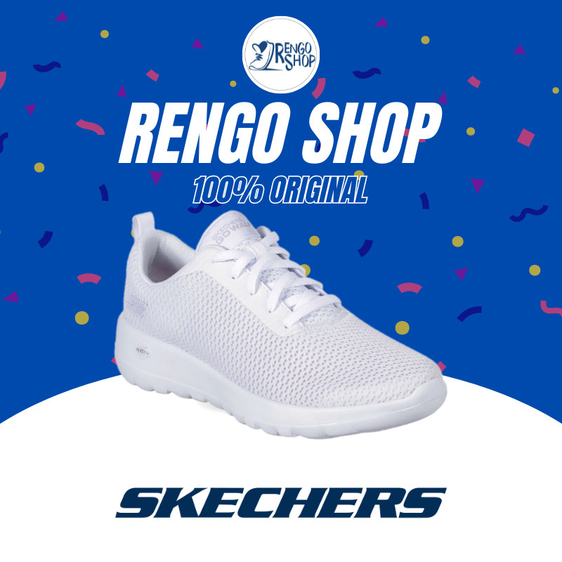Sepatu Sneakers Wanita Skechers Go Walk Joy Paradise 15601/WHT