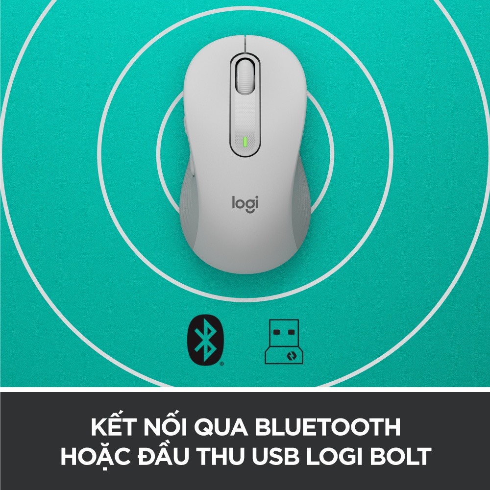 Chuột Không Dây Bluetooth - USB Đa Thiết Bị Logitech M650 - Mia Store