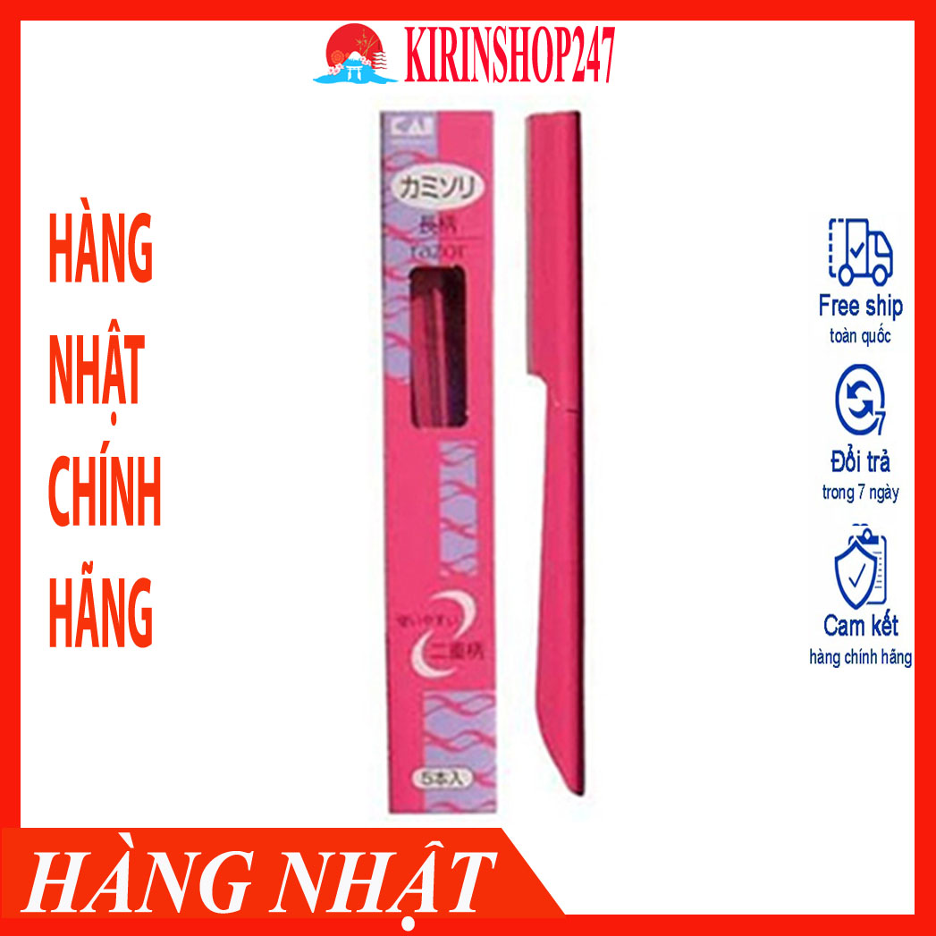 Set 5 dao cạo lông mày cho nữ KAI - Hàng Nội Địa Nhật