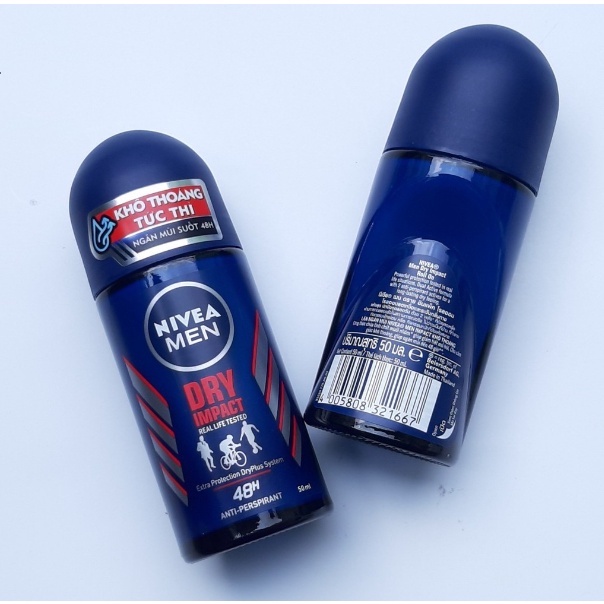 Lăn Ngăn Mùi Nam Nivea Men Khô Thoáng 50Ml