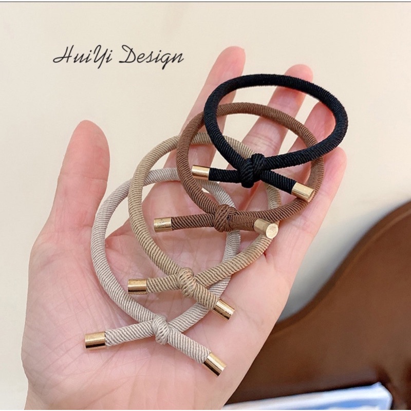 Set Cột Tóc Dây Thừng Đơn Giản Thanh Lịch 4 màu