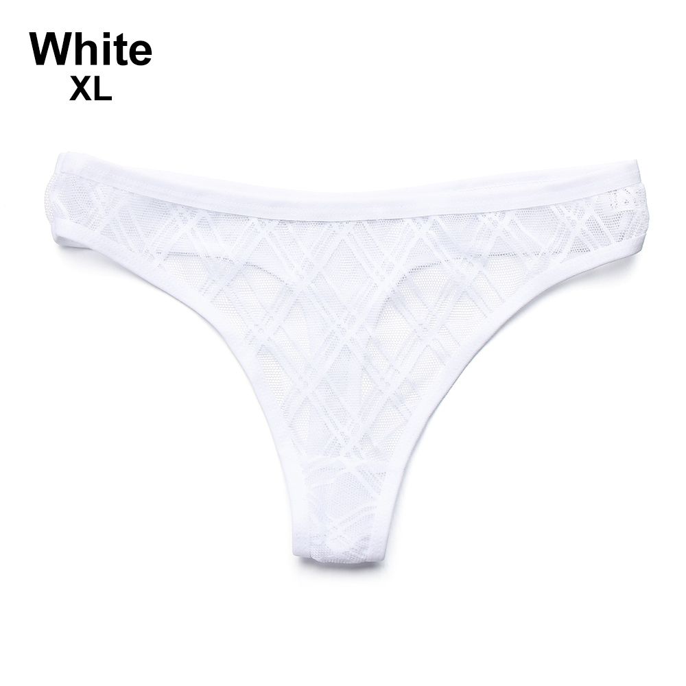 Huishu Thin See Through Panties Low Waist Sexy Mesh Thongs Underwear For Women Female Briefs 5675