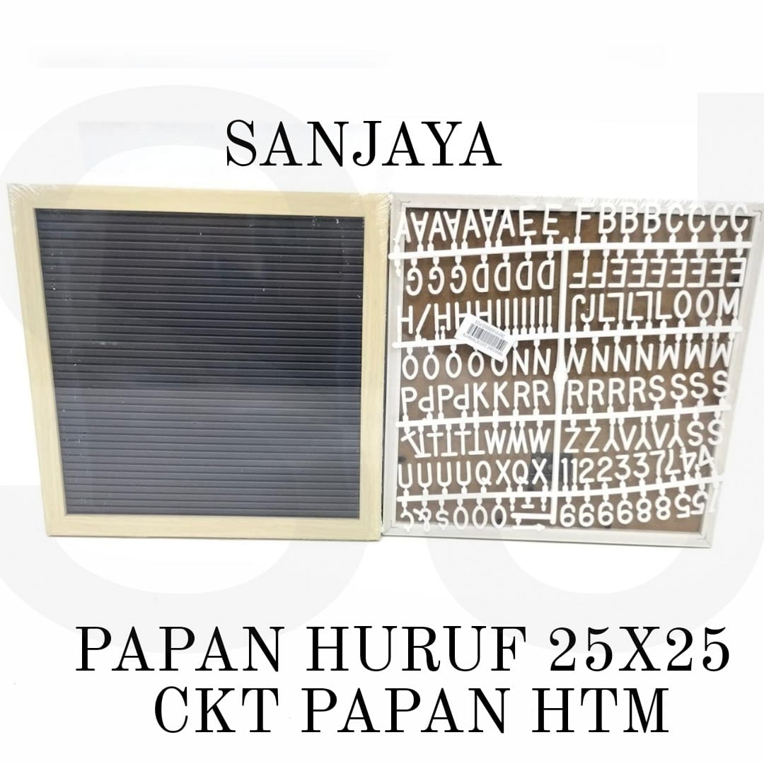 LETTER BOARD / PAPAN TULIS TEMPEL HURUF & ANGKA / PAPAN HURUF 25X25
