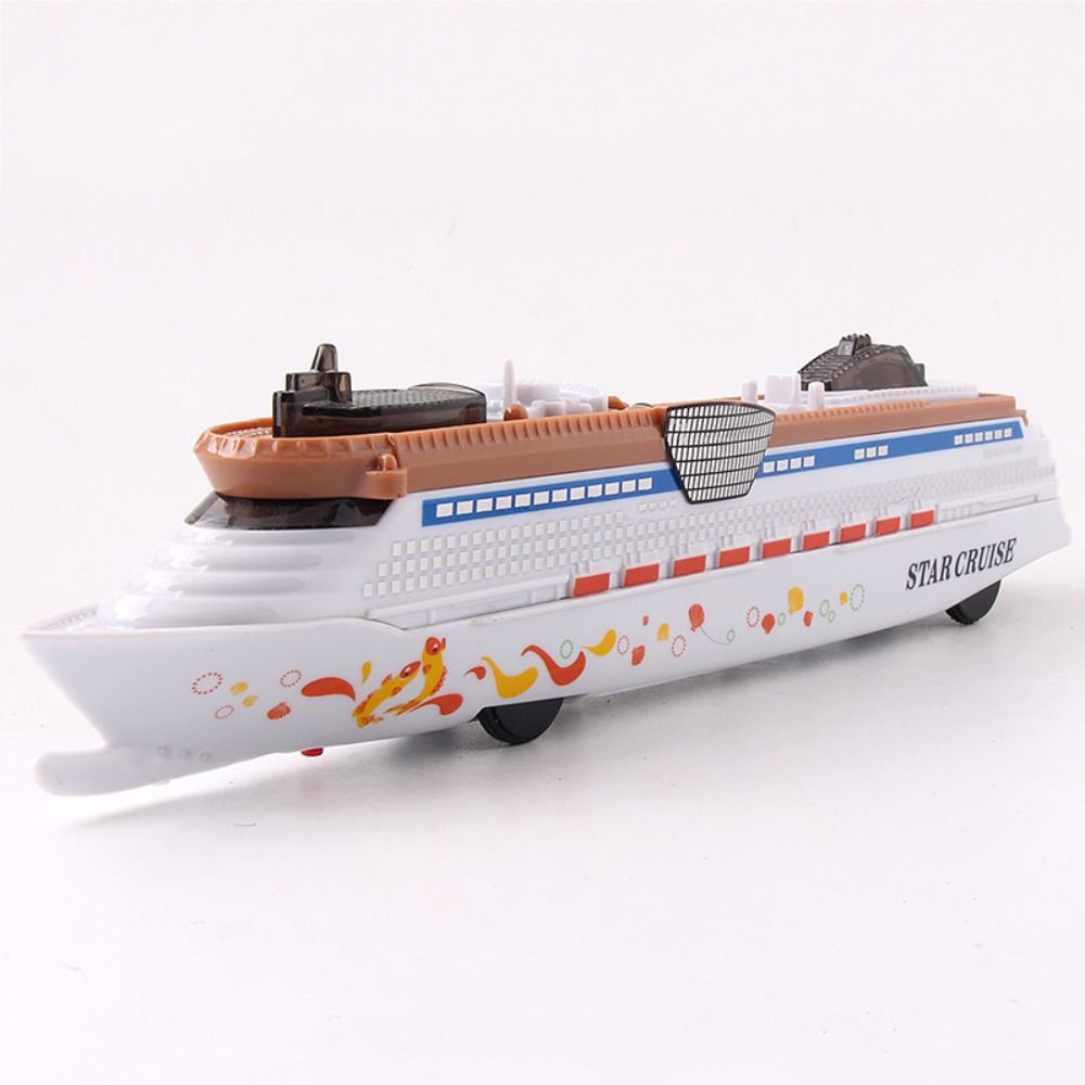 Ambitious denture63re8 simulation for kids collection home decoration cruise ship model toy with light and sound ocean liner boat toy