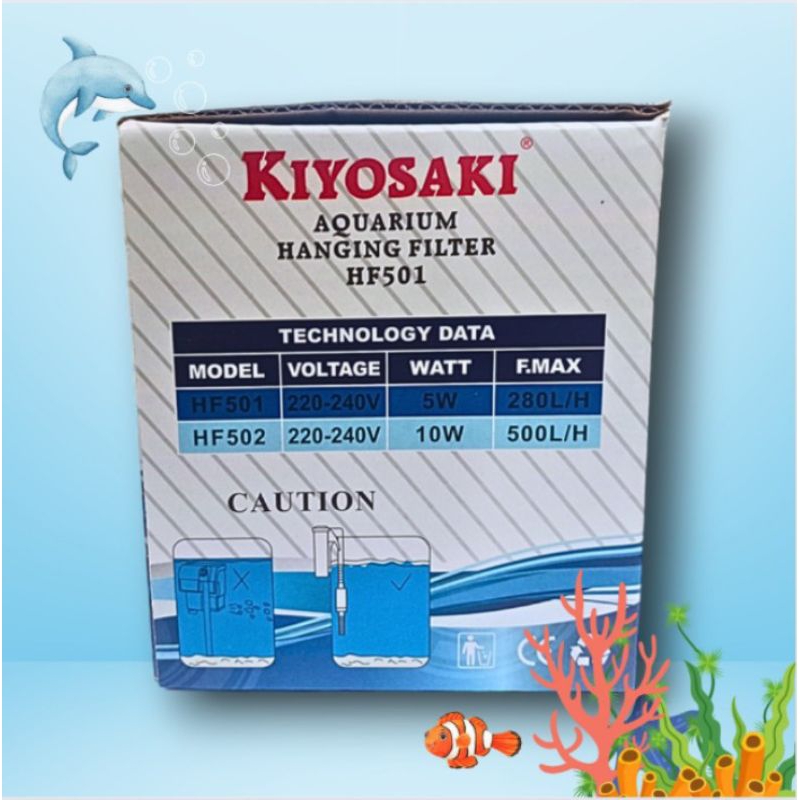 Pompa aquarium filter gantung KIYOSAKI HF 501