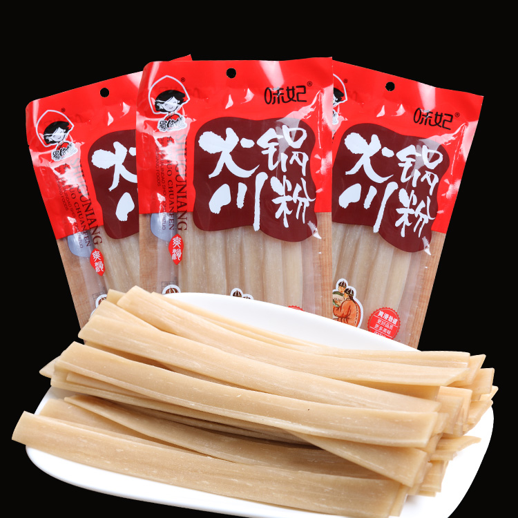 Wide Noodle Hot Pot Noodles And Sichuan Noodles 250g 3 Bags Of Handmade 