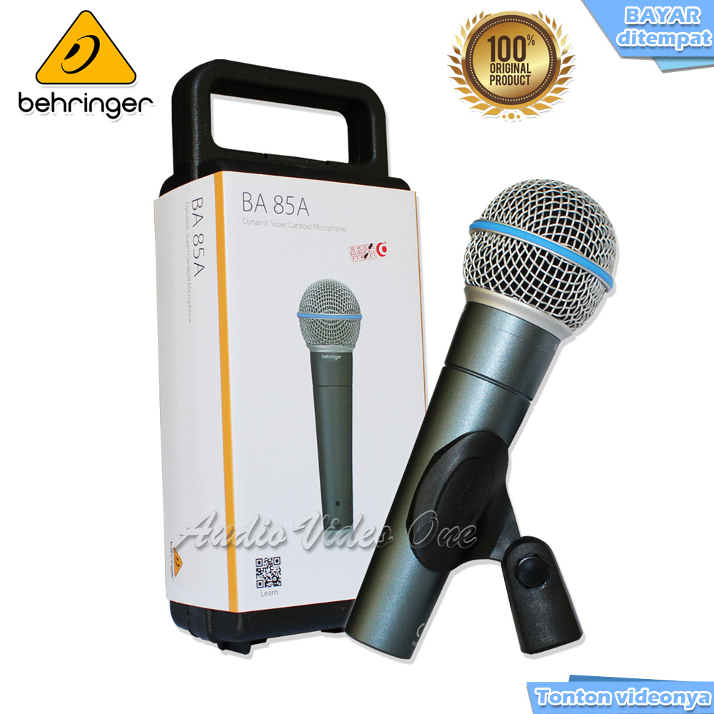 Cardioid　Vokal　Karaoke　Super　Dynamic　Mic　Microphoner　Mikrofon　Mic　BEHRINGER　Indonesia　BA　Lazada　85A　Asli　Gratis　Holder