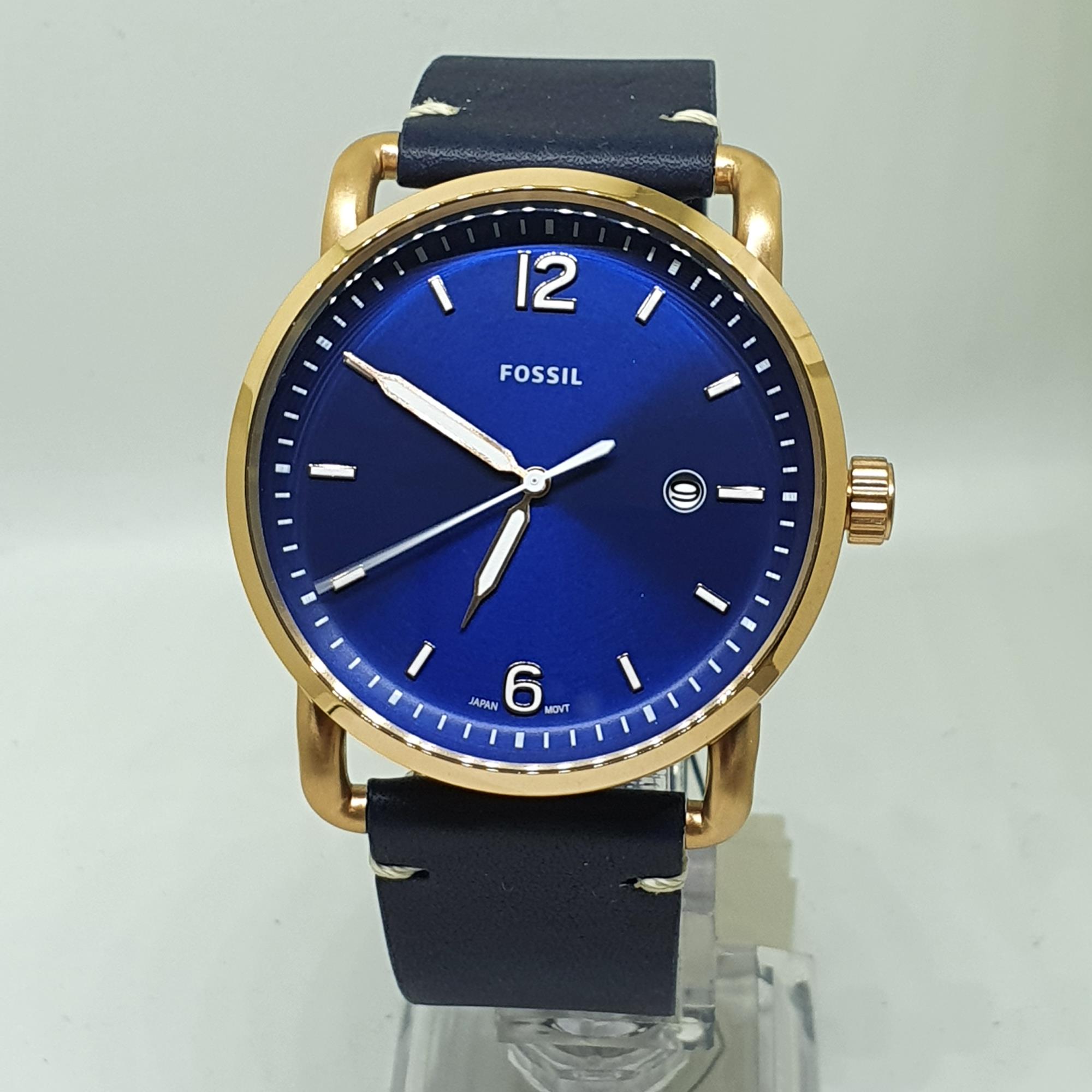 Fossil FS5274 Commuter Blue Leather 