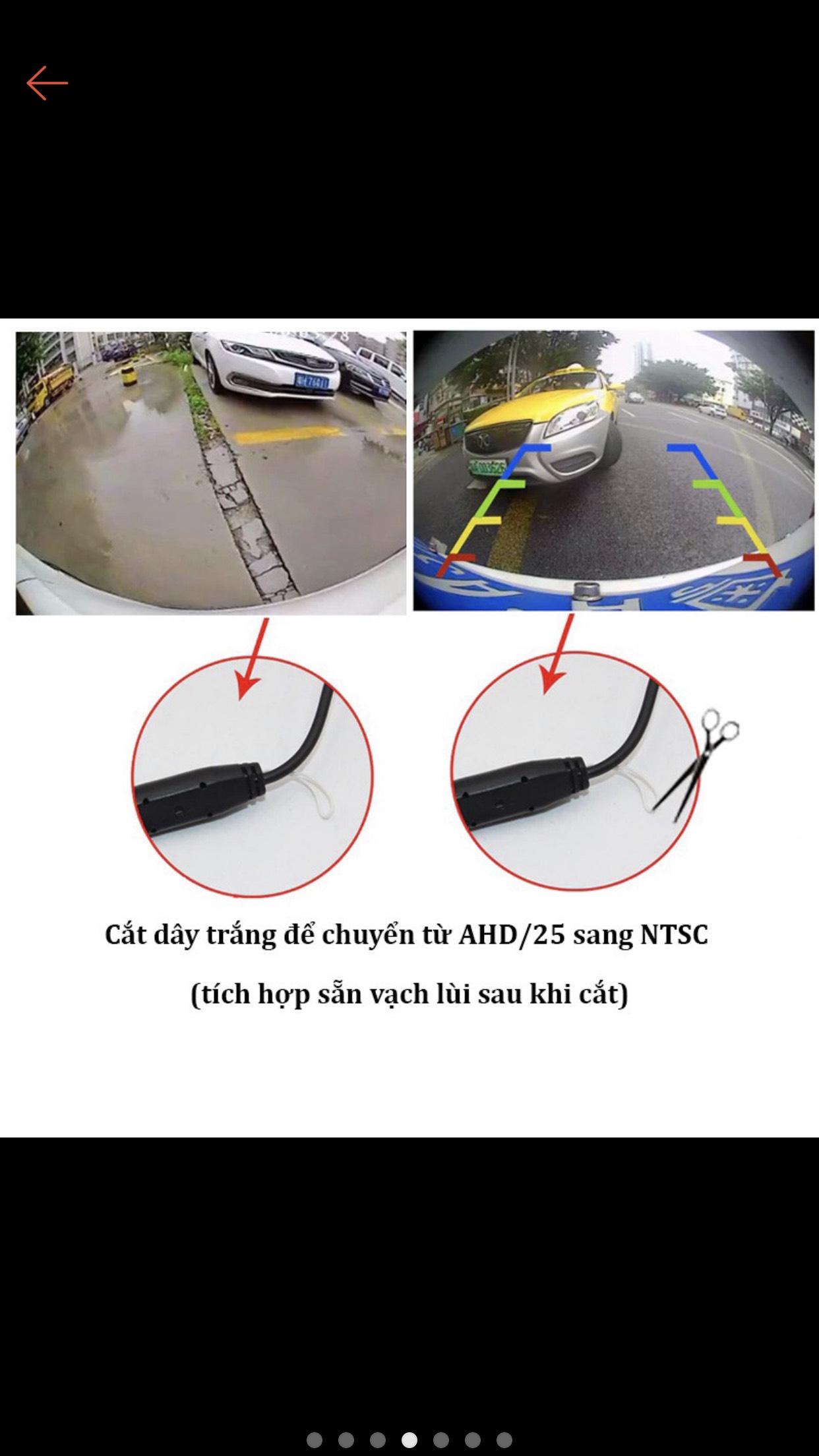 Camera Lùi Ô Tô HQ AHD Xicrom Chuyển Đổi AHD/CCD