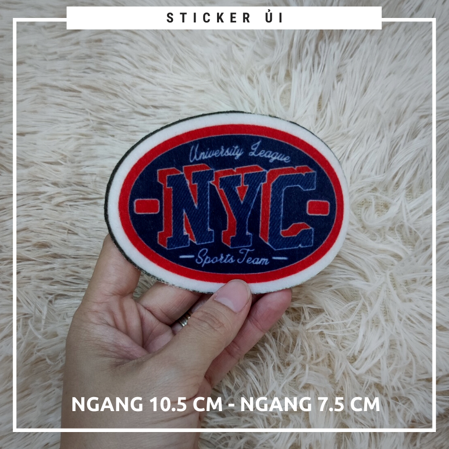 Sticker vải thêu cao cấp - CÓ SẴN KEO ỦI,Patch ủi dùng làm miếng vá ...
