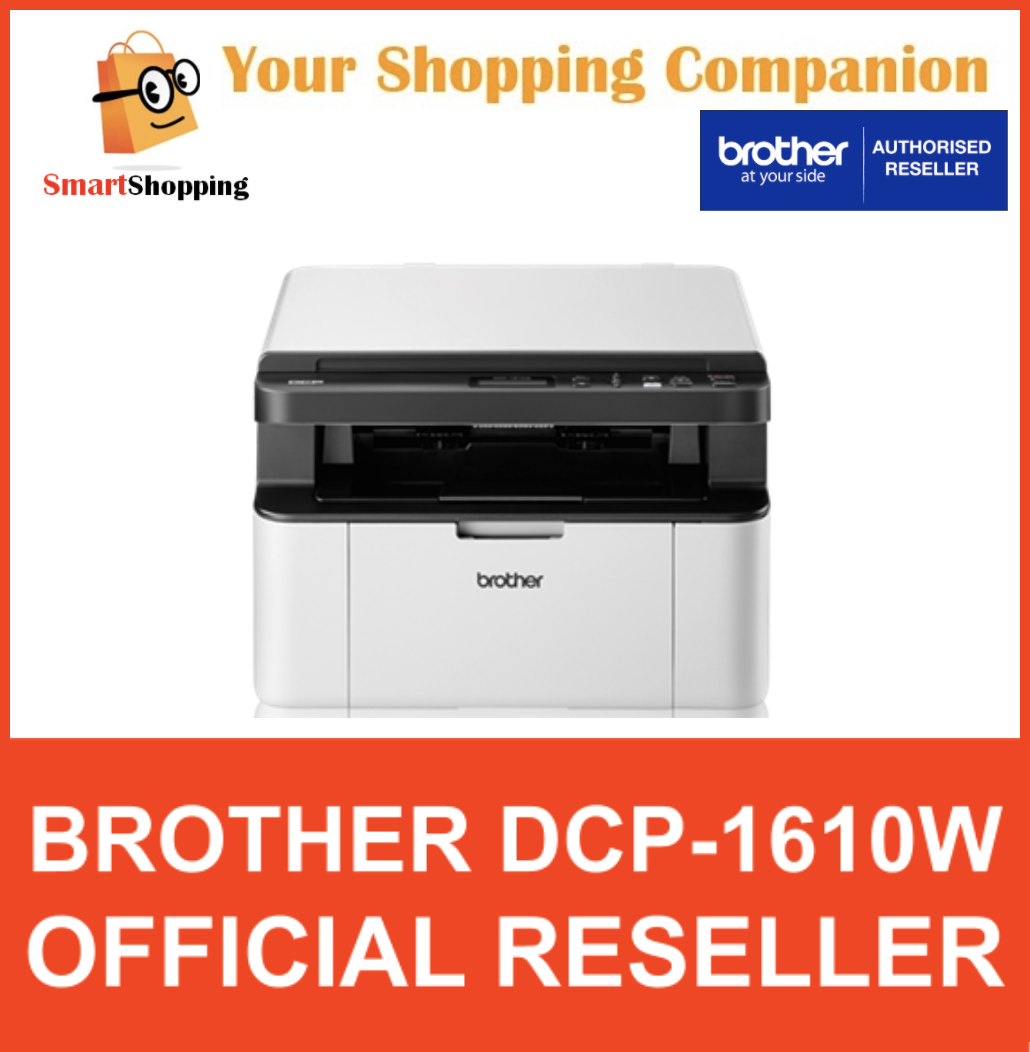 Brother DCP-1610W Wireless MonoChrome Laser Printer Scan Copy DCP 1610W 1610 DCP-1610 2 Years Carry In Warranty | Singapore