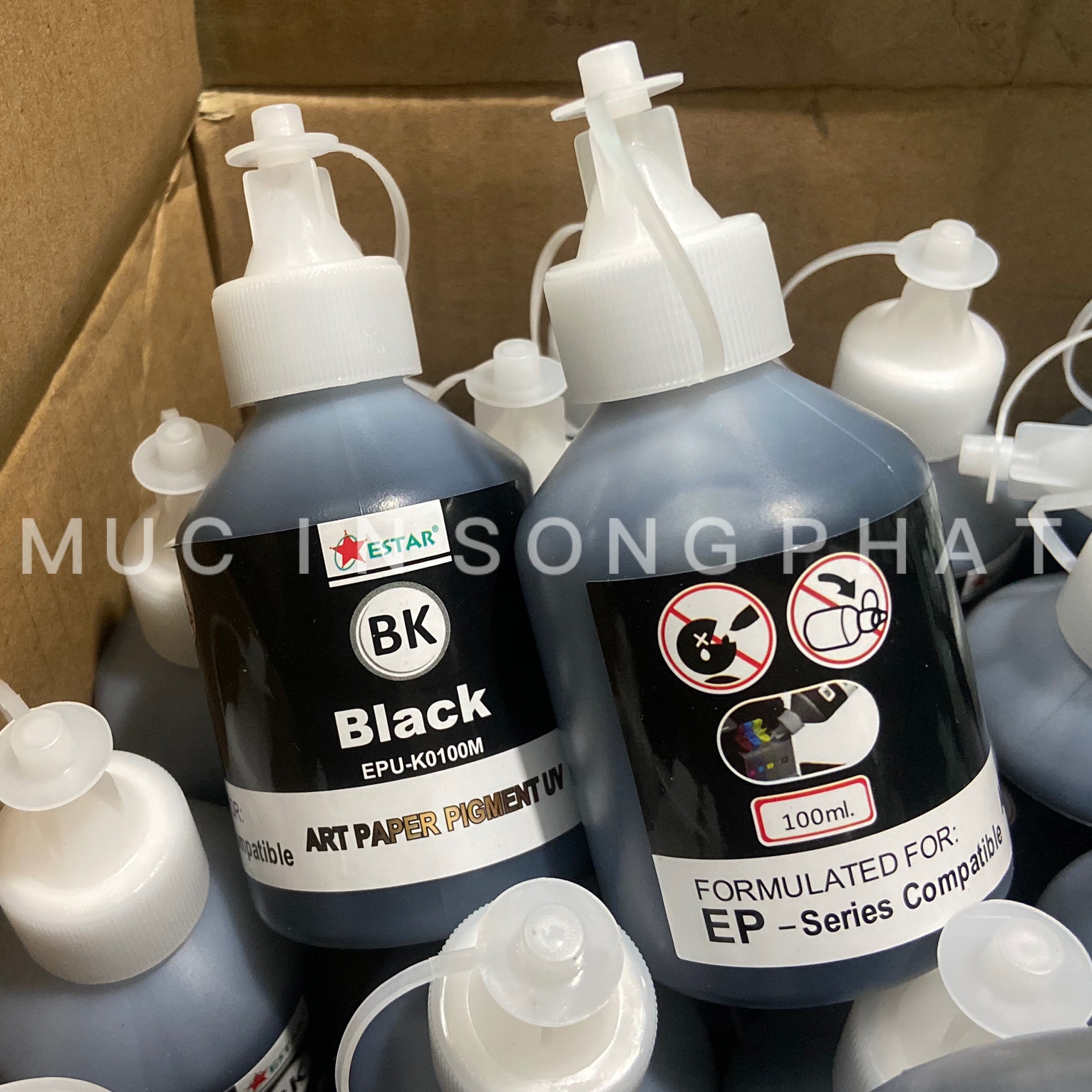 Mực dầu Pigment UV Epson 100ml (Giá tính trên 1 màu)
