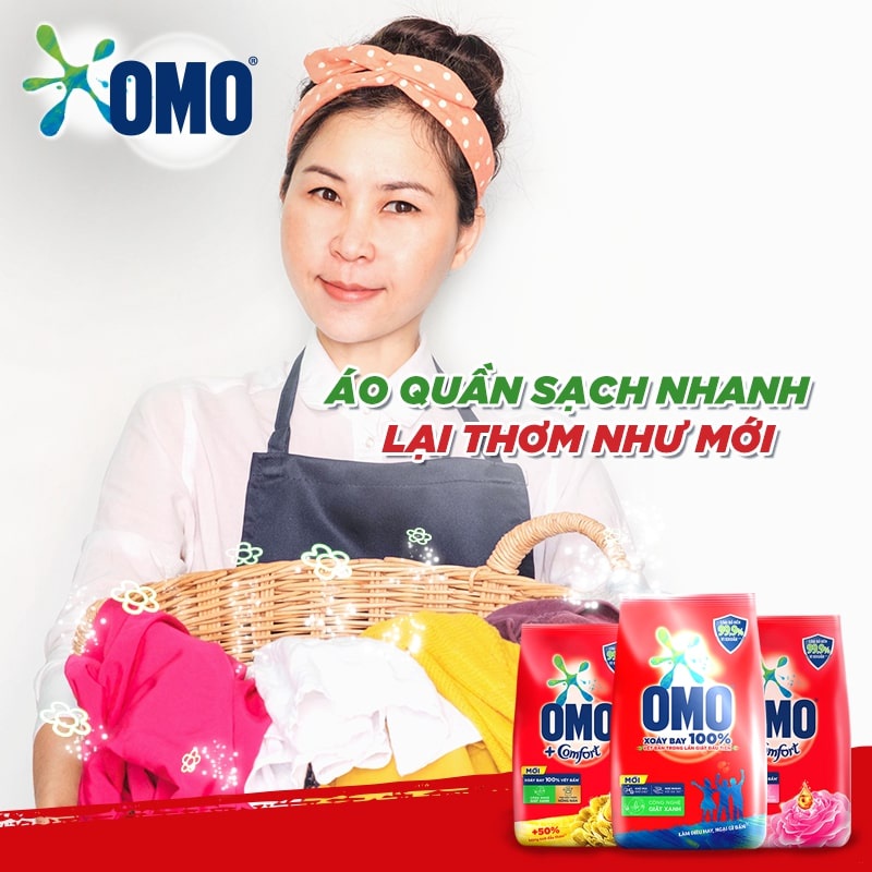 Bột giặt omo gói 380g