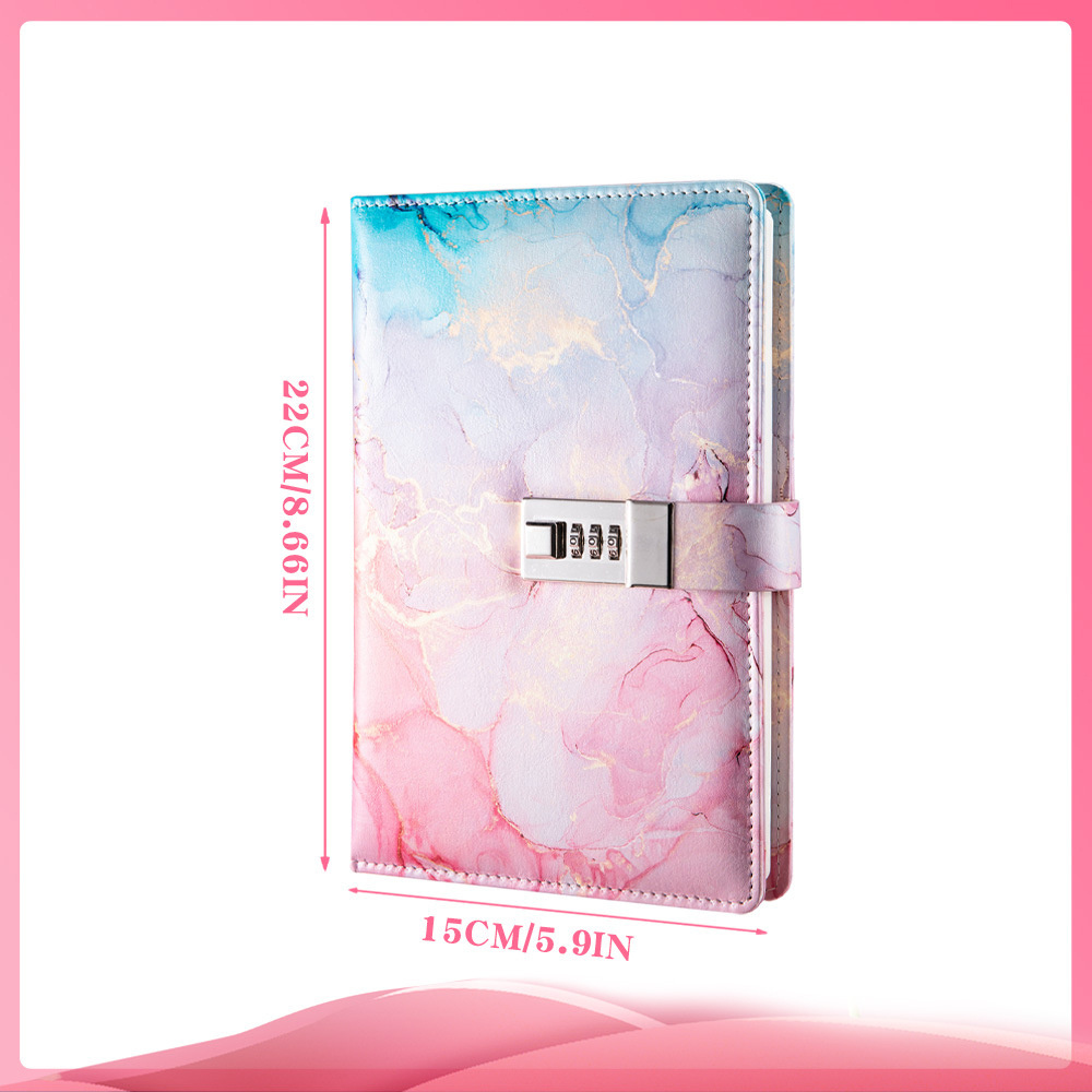 Notebook With Combination Lock Office Supplies Simple Design Notebook A5 Notebook Student Handbook Lock Journal