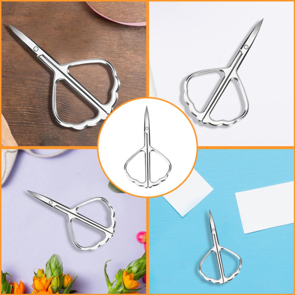 Chữ thập bằng thép không gỉ Stitch kéo Sharp tip DIY Retro kéo dụng cụ may mặc kéo thợ may đa chức năng cho Kéo Tỉa Lông Mày Chuyên Nghiệp cho nữ