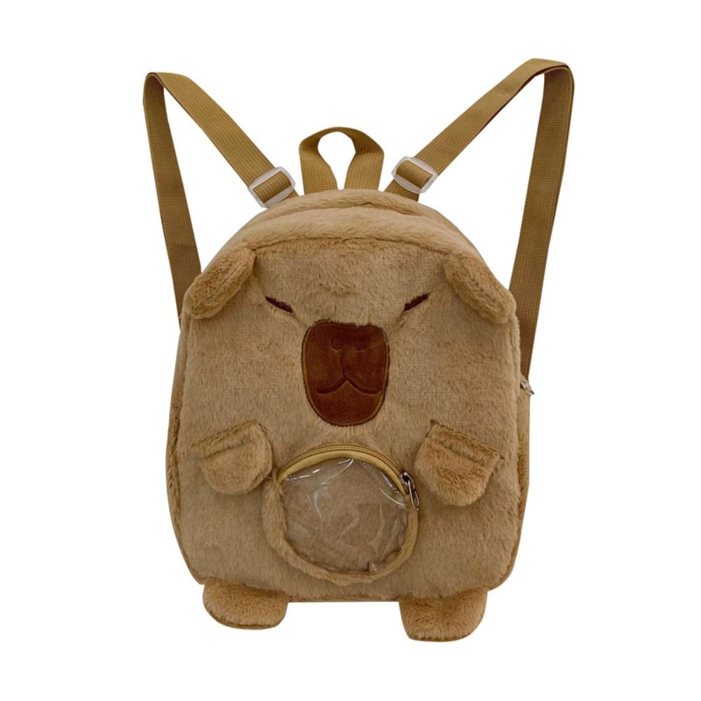 ANGEL Big Capacity Capybara Plush Backpack Plush Capybara Animal ...