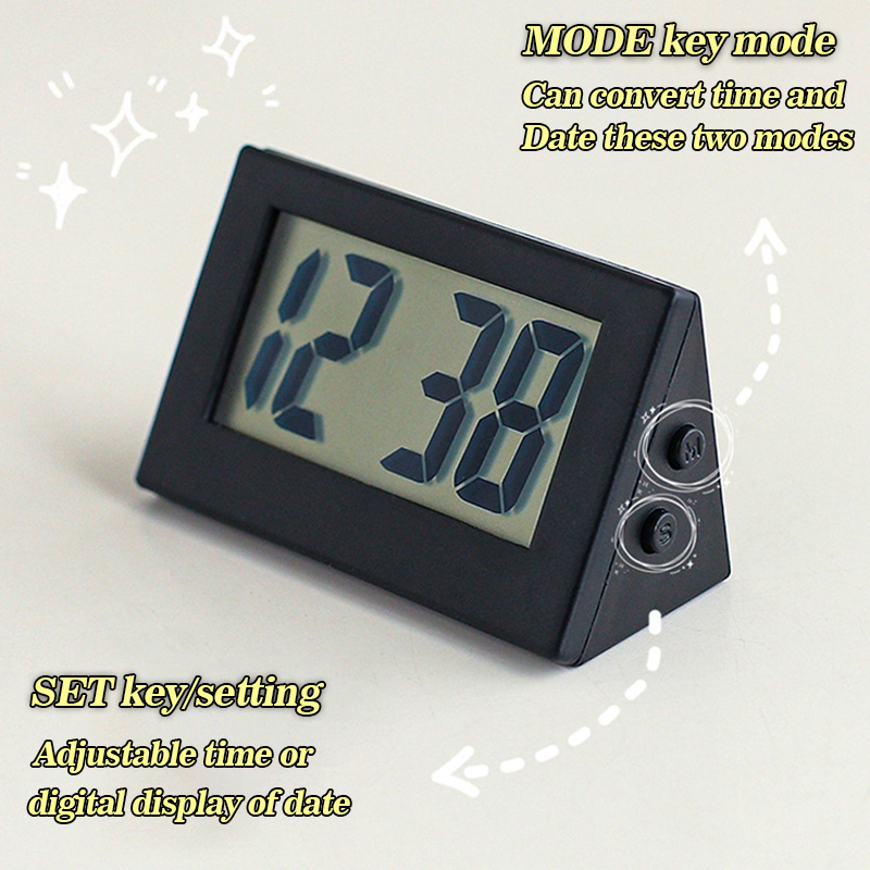 Mini LED Clock Electronic Digital Screen Desktop Clock Portable ...