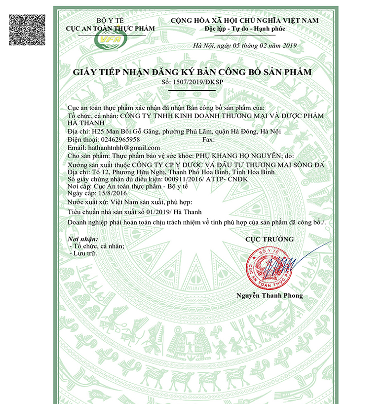 phụ khang họ nguyễn mẫu mới