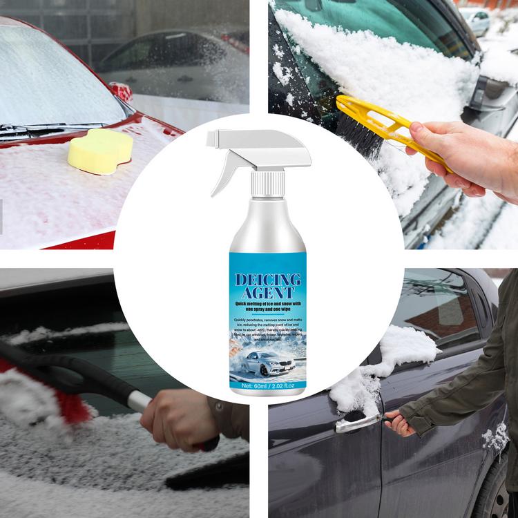 Windshield Deicer Spray De-Icer for Car Windshield 2 Oz Minimal Scraping  Improve Visibility Ice Remover Melting Spray for Removing Snow Ice and  Frost opportune