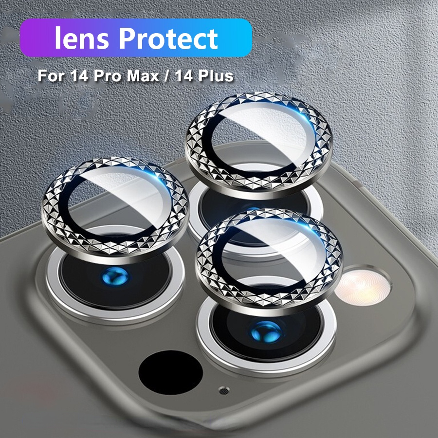 Miếng Dán Cường Lực Bảo Vệ Camera Sau Cho iPhone 14 Pro Max / 14 Plus Kính