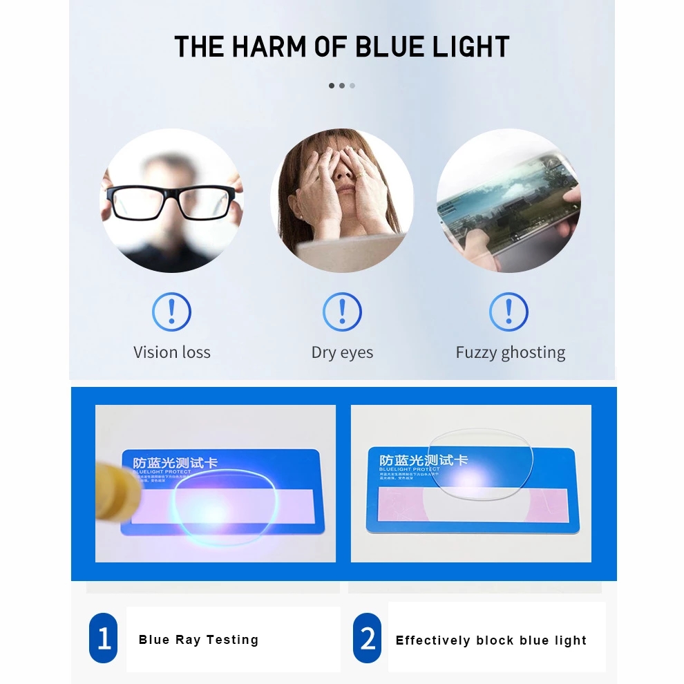 Kính đọc sách chống ánh sáng xanh có thể gập lại Nam và nữ OYKI-INTL