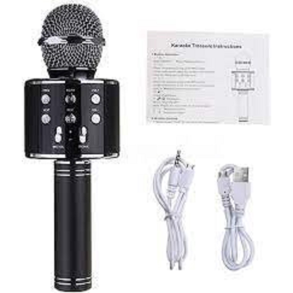 (SỈ) Mic Hát Karaoke Kèm Loa Bluetooth WS-858 Đa Năng