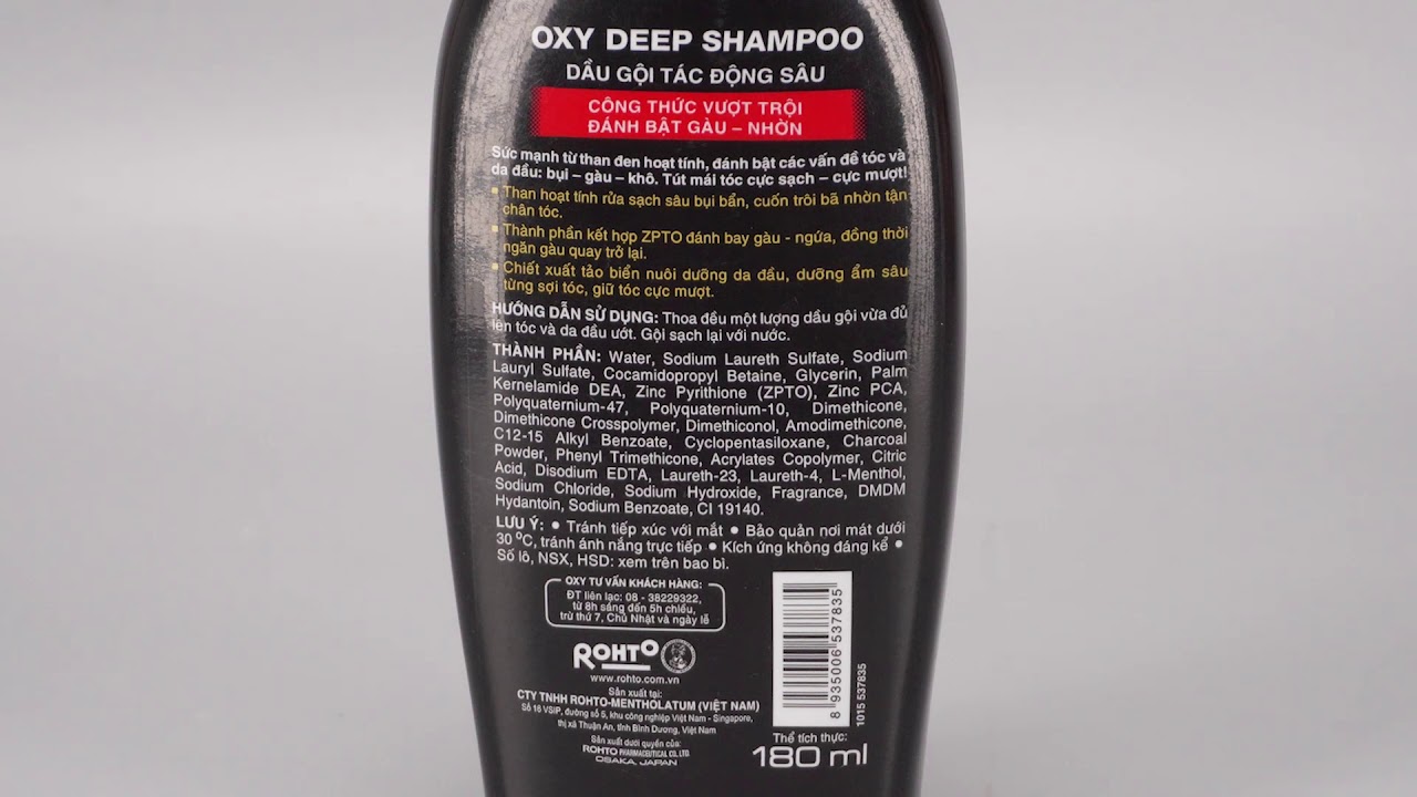 Dầu gội Oxy Deep shampoo 180ml