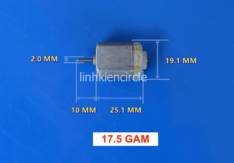 Motor mô tơ mini 3v chạy pin mẫu 130