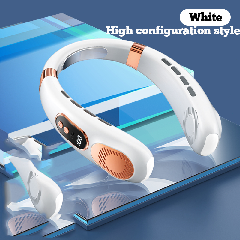 Youpin mall quạt đeo cổ quạt điện mini đeo cổ không ồn đa năng hiển thị lượng pin,đèn led quạt điện mini quạt đeo cổ mini