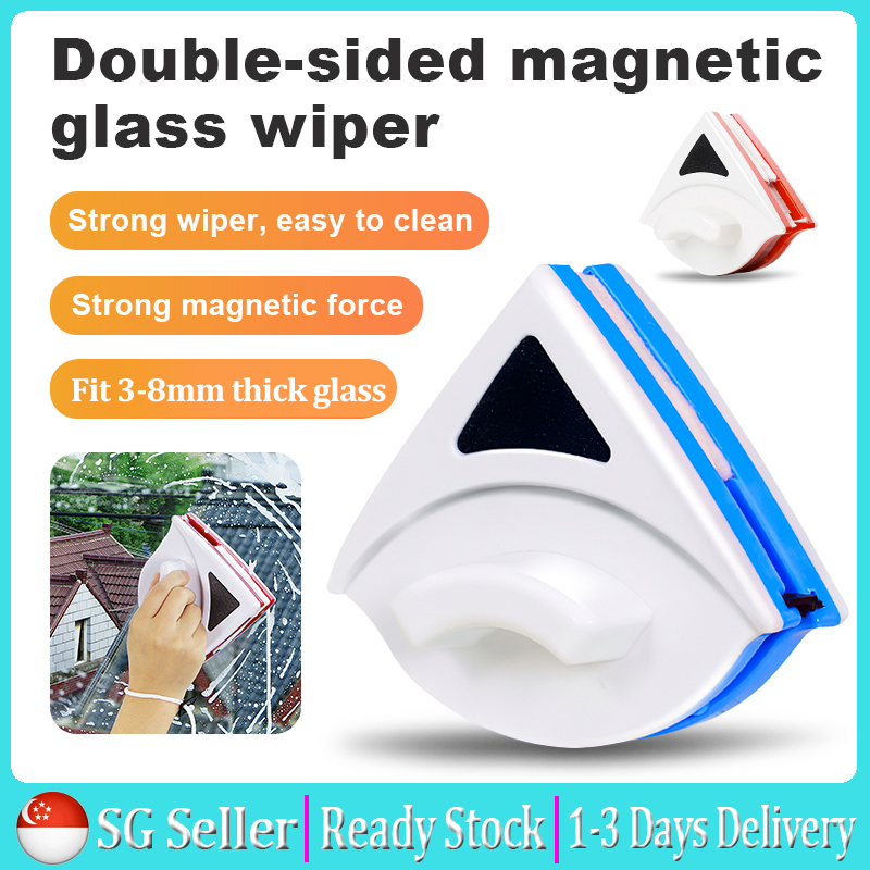 2pcs Double-sided Magnetic Window Cleaner, Window Brush, Triangle