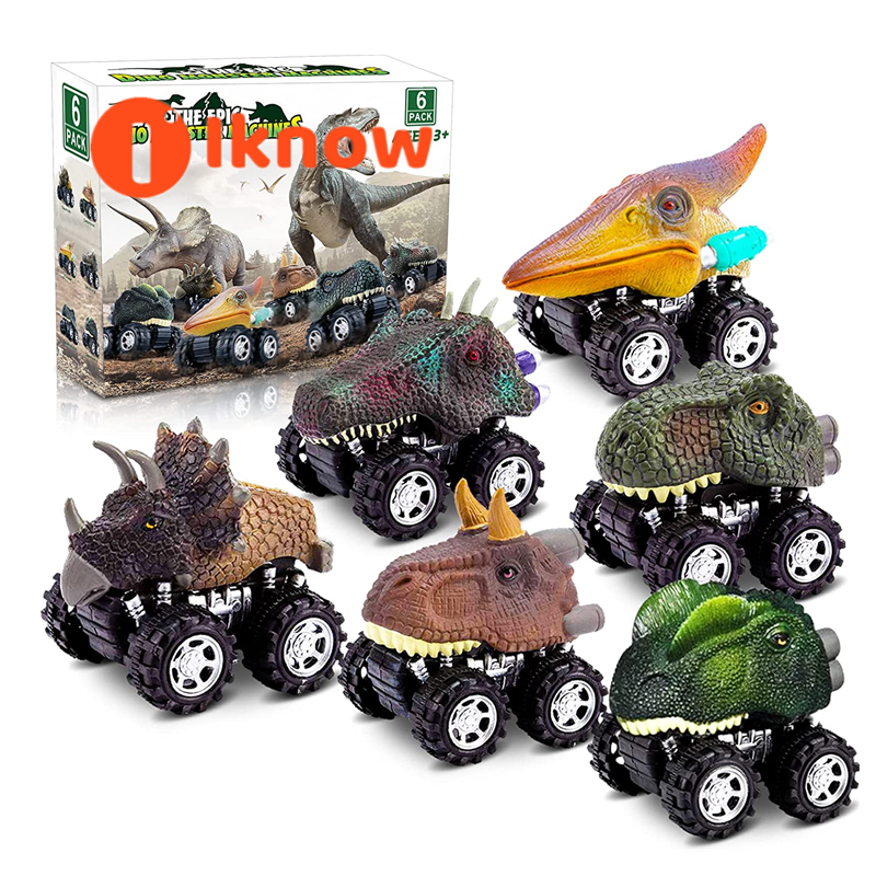 I know Dinosaur Toys for 3 Year Old Boys, Kids Toys Pull Back Dinosaur Toys for 2 Year Old Boy Toys 6 Pack Toddler Car Toys for 4 Year Old Boys Birthday Gifts for Kids Age 1 and Up Dinosaur Games