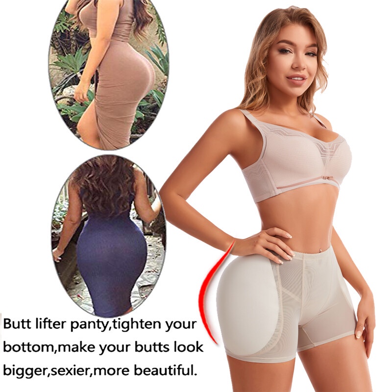 Tummy Control Panty For Women Butt Lifter Seamless Underwear Hip Enhancer Body  Shaper Big Sponge Padded Shapewear r