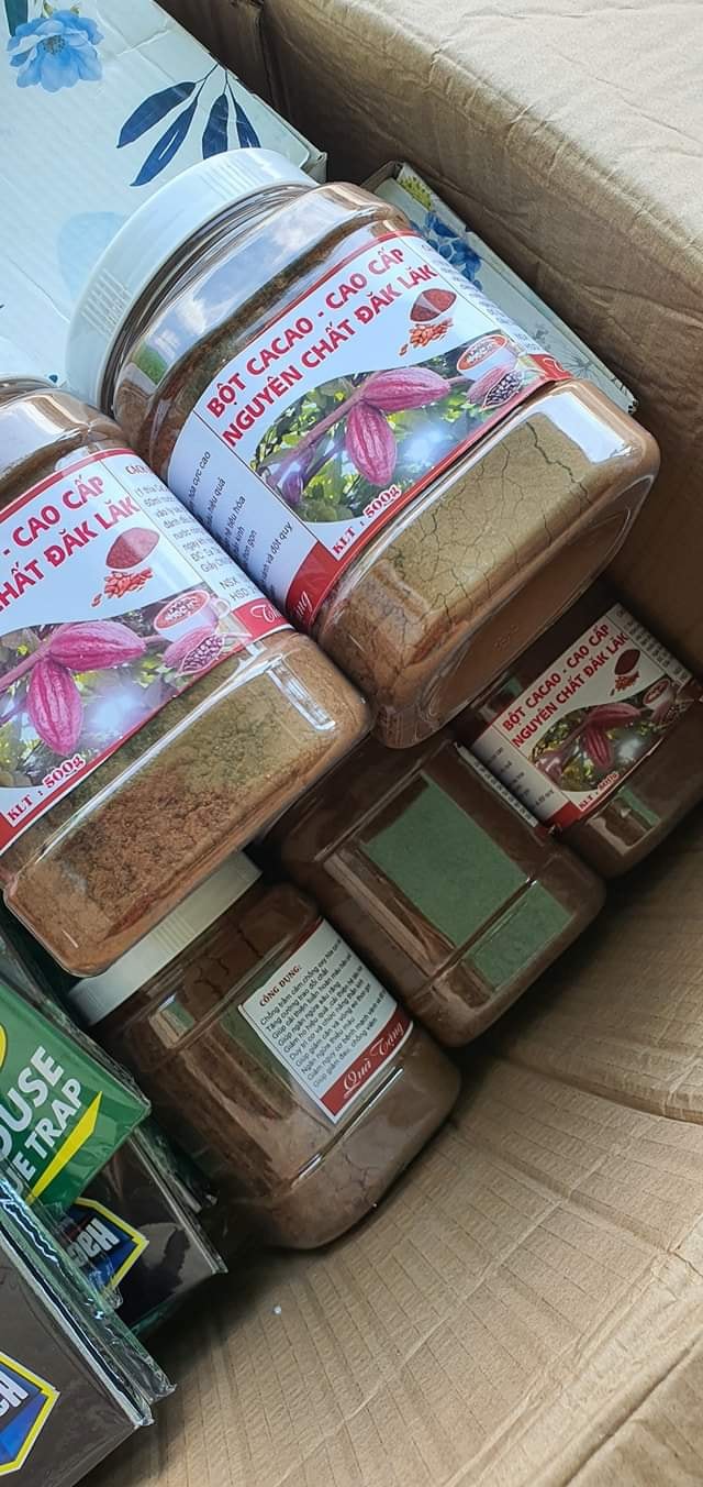 Hộp Bột cacao Đăk Lăk nguyên chất 100%