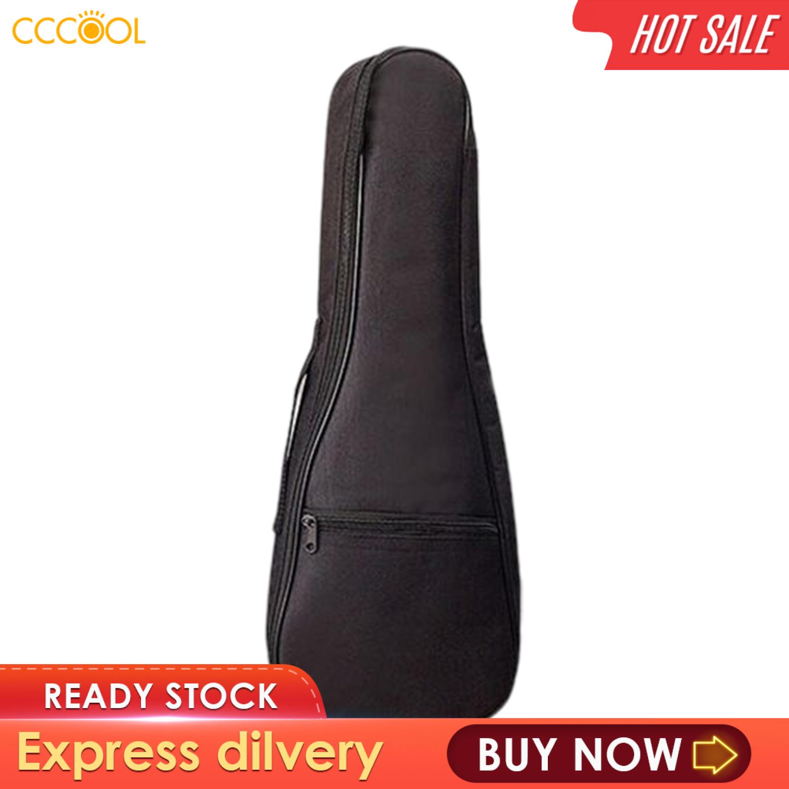 CCCOOL Oxford Ukulele Bass Case with Pockets Adjustable Shoulder Straps Soft