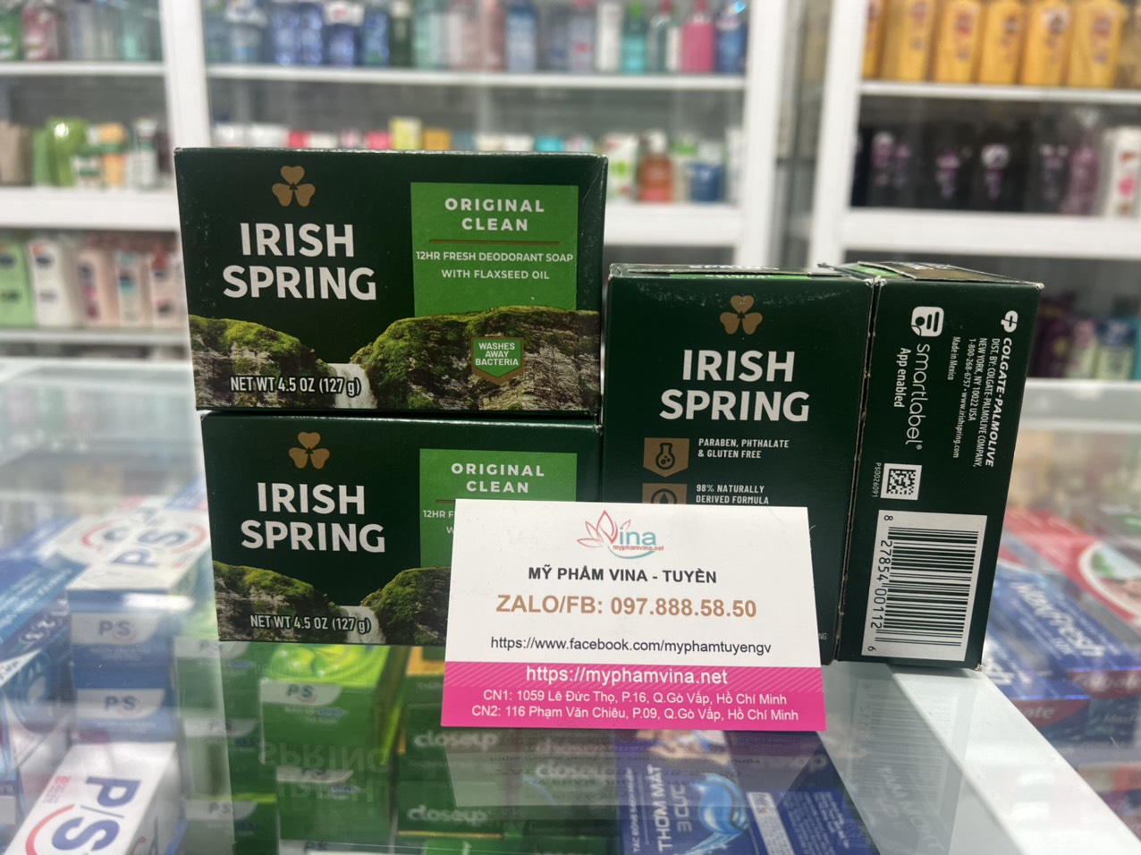 Xà phòng khử mùi Irish Spring Original Deodorant Soap 104.8g