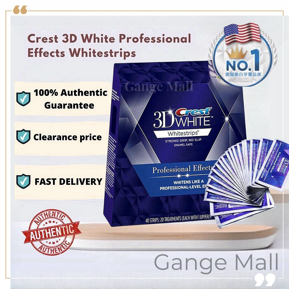 Crest Whitening Teeth Strips 3D Enhanced Version Teeth Strips (20