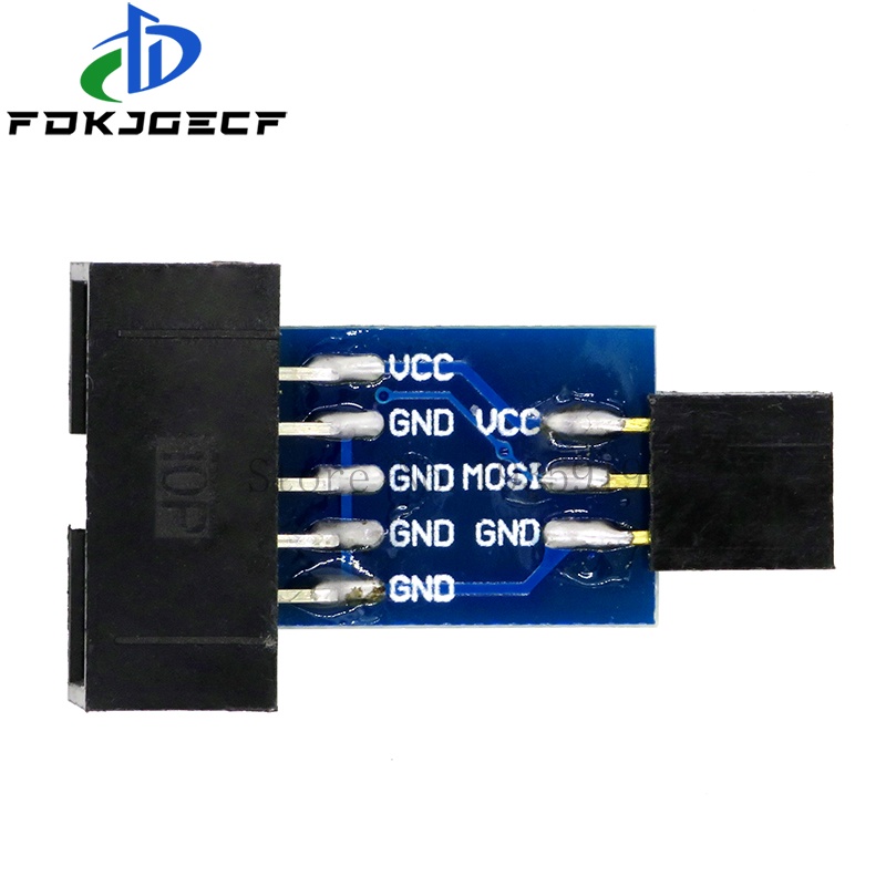 10Pin To 6 Pin Adapter Board + USBASP USBISP AVR Programmer USB ISP USB ASP ATMEGA8 ATMEGA128 Support Win7 64 integrated circuit