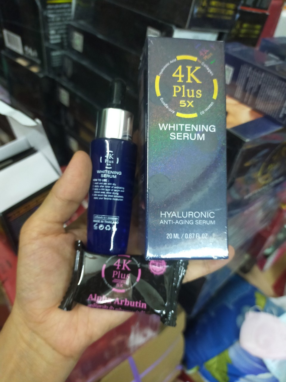 Serum Dưỡng Trắng Da 4k Plus 5x Whitening Thái Lan 20ml