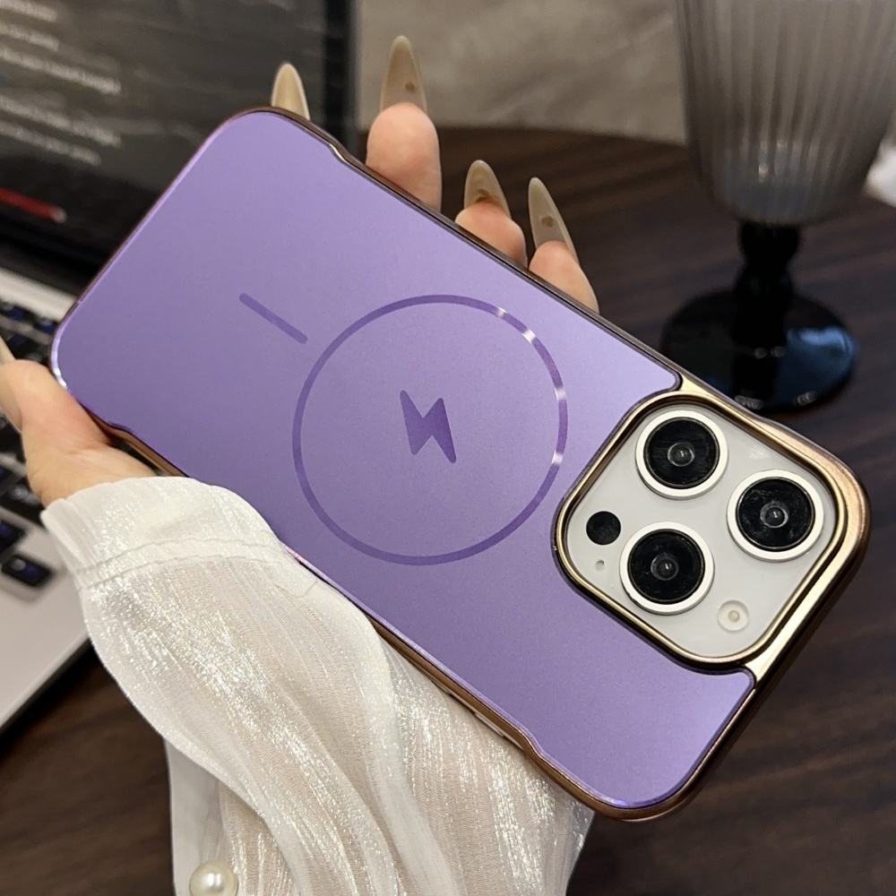 HOCE AG Frameless Magnetic Cases For iPhone 17 16 15 14 13 12 Pro Max 14 15 16 Plus MagSafe Phone Case Shockproof Ultra Thin Hard Back Cover. 