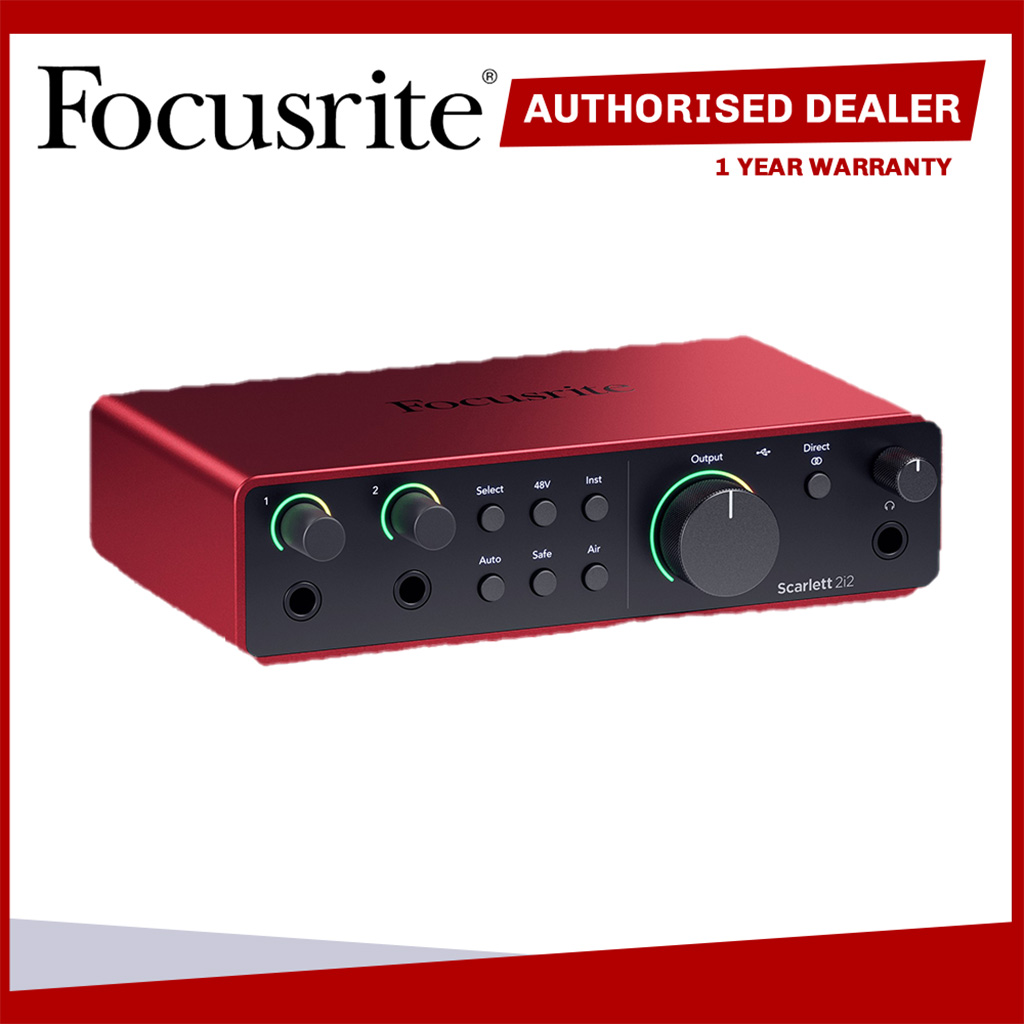 Focusrite Scarlett 2i2 (4th Gen) USB Audio Interface 2i2 Gen4