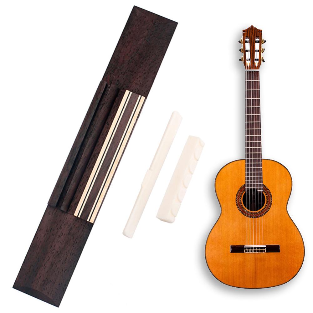Cattle Bone Guitar Nut Lightweight Upper and Lower Guitar String Nuts Replacement Guitar Bridge Nut Saddle Kit Durable for Guitar Lovers