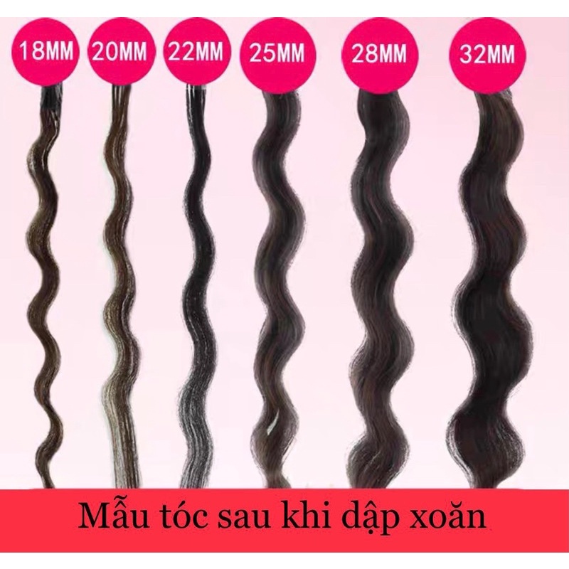 Máy Uốn Tóc Sóng 3 Trục Junma Màu Hồng Siêu Hot